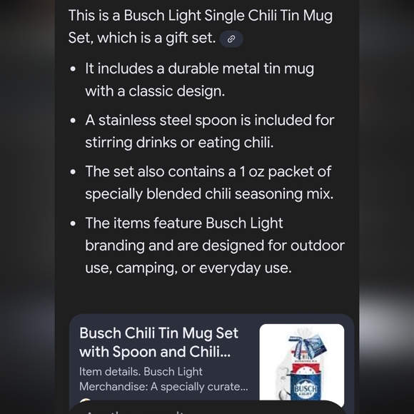 Busch Light Gift Mug Set lot of two - Picture 7 of 7